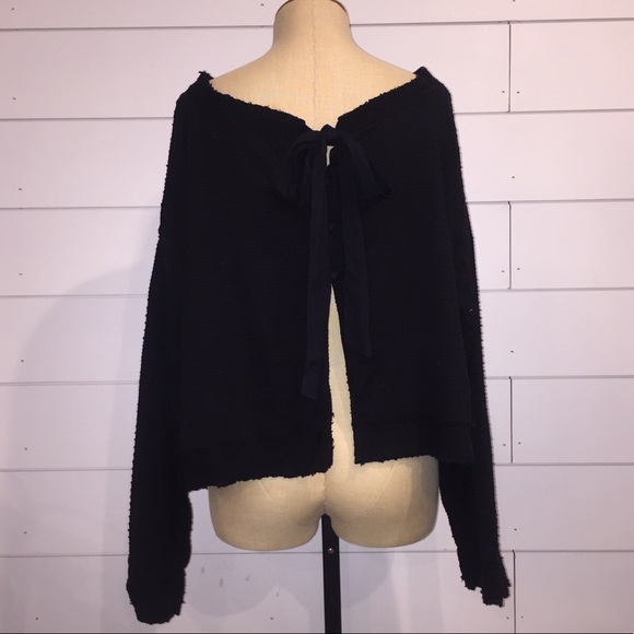 NWOT Free People | Waffle Knit Open Back Top - Picture 3 of 6
